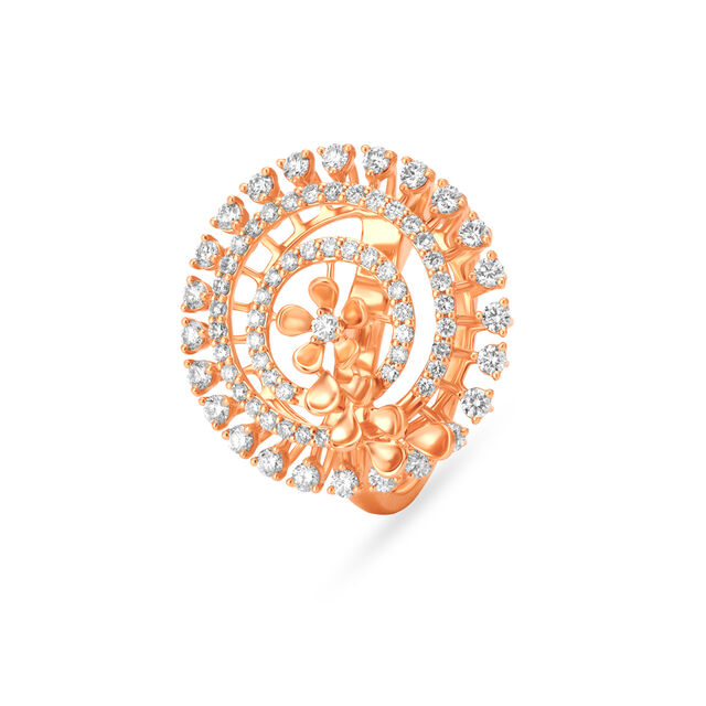 Graceful Circlet Rose Gold Finger Ring,,hi-res image number null