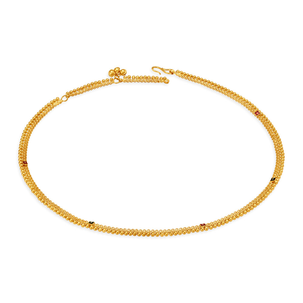 Beautiful Rawa Work Gold Hip Chain For Kids