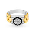Hypnotic Diamond Ring in Yellow, White and Rose Gold for Men,,hi-res image number null