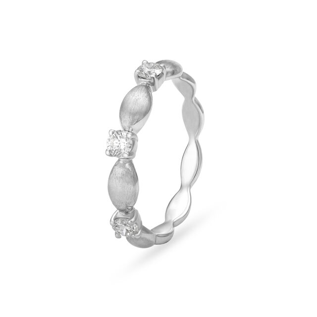 Surreal White Platinum Finger Ring,,hi-res image number null