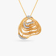 A Floating Seashell Diamond Pendant,,hi-res image number null