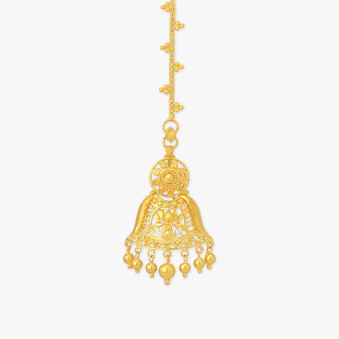 Lotus Bloom Gold Maang Tikka