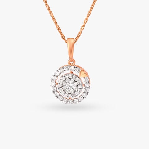 Enticing Radial Diamond Pendant