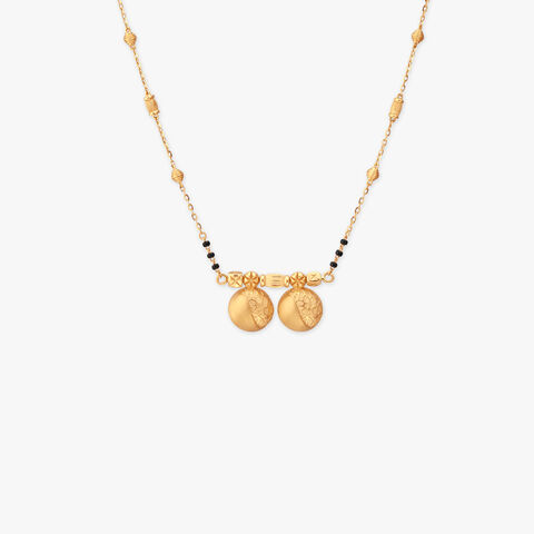 Sculpted Harmony Gold Mangalsutra