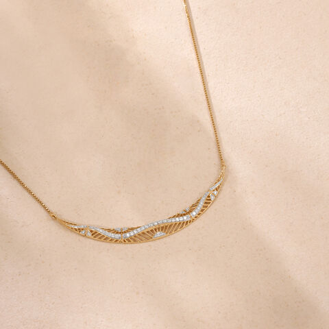 Flowing Rhythm Diamond Necklace