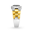 Hypnotic Diamond Ring in Yellow, White and Rose Gold for Men,,hi-res image number null