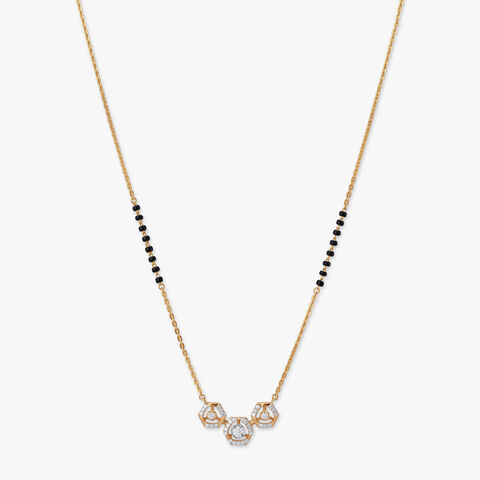 Hexa Charm Diamond Mangalsutra
