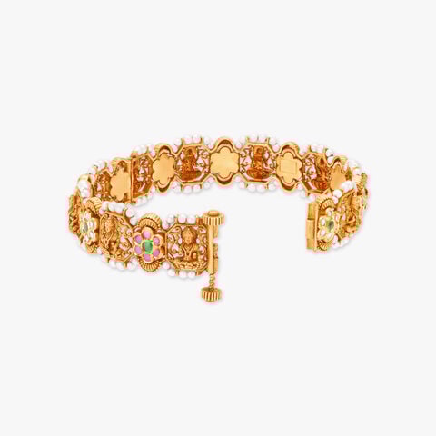 Pearl-Laced Divinity Gold Kadiyam
