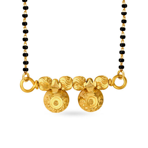 Lustrous 22 Karat Yellow Gold Mangalsutra Pendant