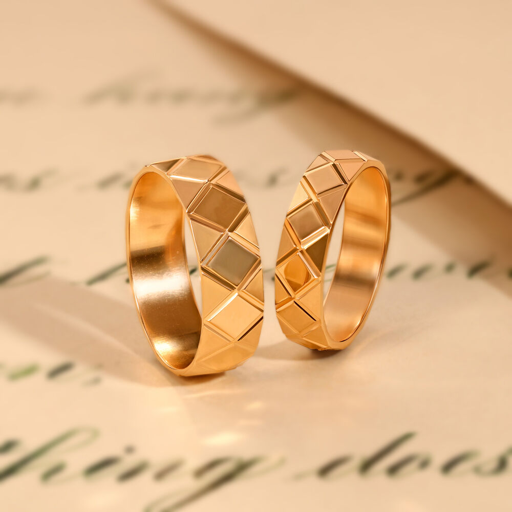 Gold couple ring | Couple ring design, Engagement rings couple, Couple rings