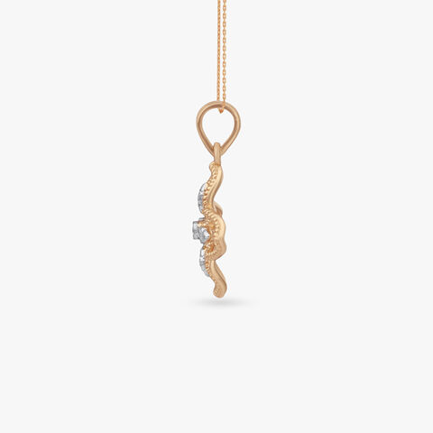 Floral Crest Diamond Pendant