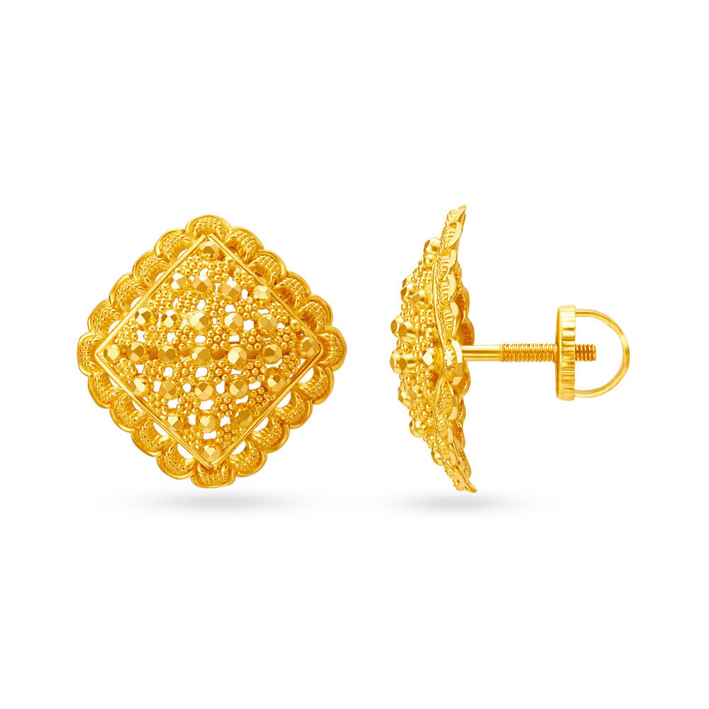 Attractive Square Shape Stud Earrings