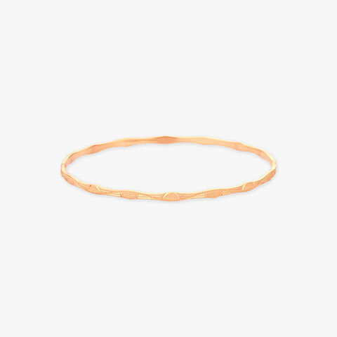 Ripple Glow Gold Bangle