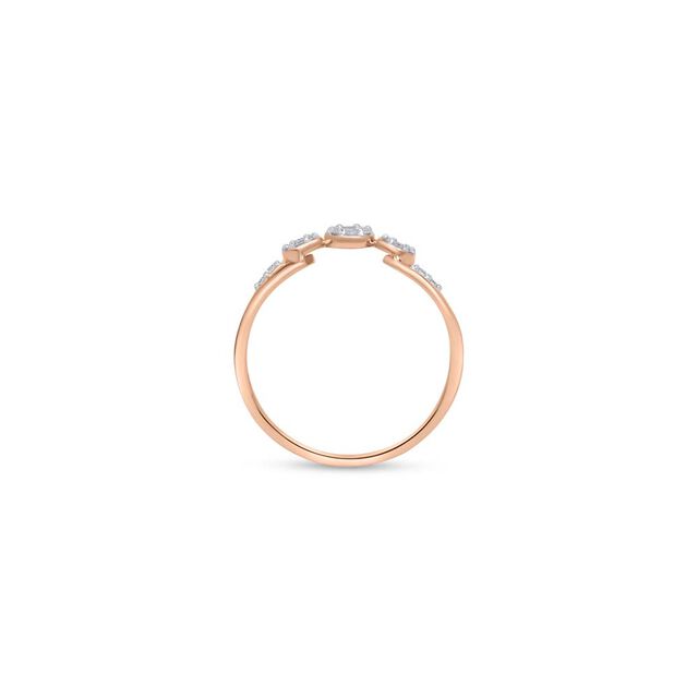 14 KT Rose Gold Enticing Diamond Ring,,hi-res image number null