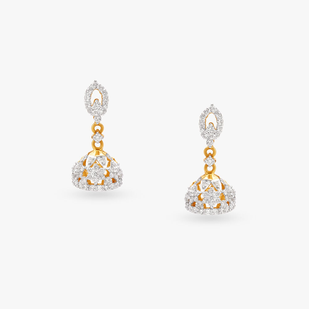 Diamond jhumkas tanishq new arrivals