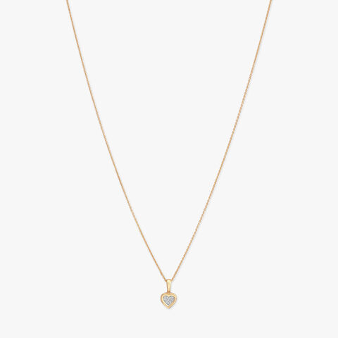 Timeless Heart Diamond Pendant with Chain
