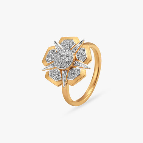 Starburst Spin Diamond Ring