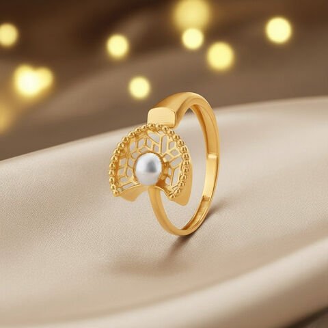 Gilded Halo Gold Ring