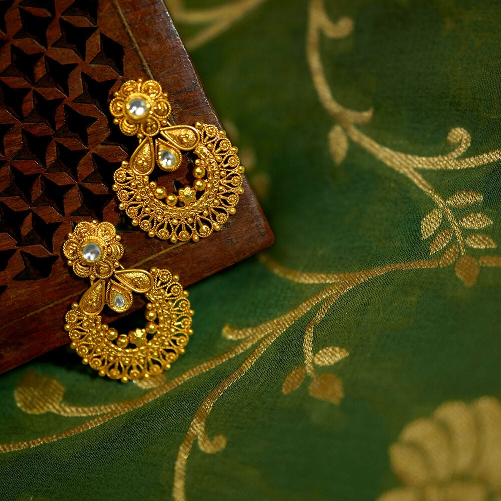 Earring tanishq jewellery sale