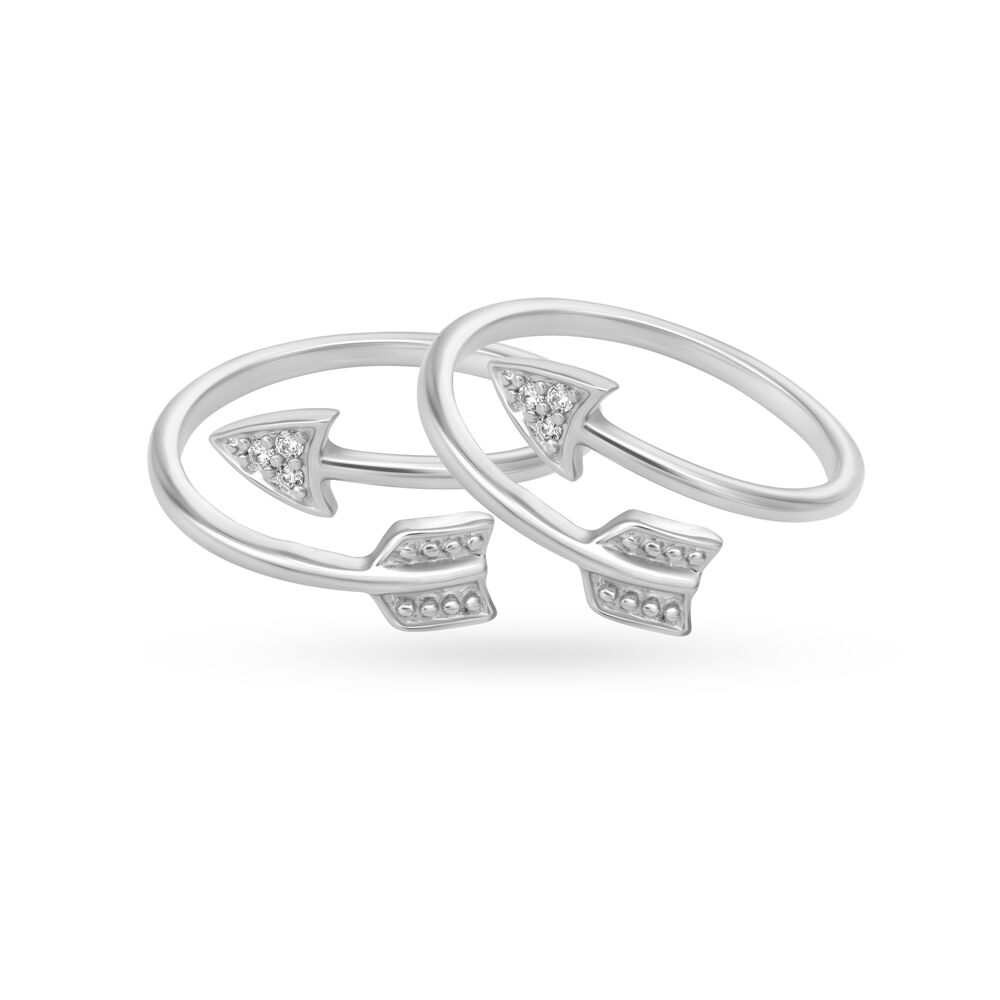 Silver toe rings best sale tanishq