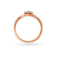 18KT Gold Studded Floral Ring,,hi-res image number null