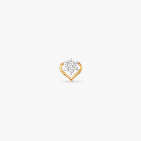 Love Blossom Diamond Nose Pin