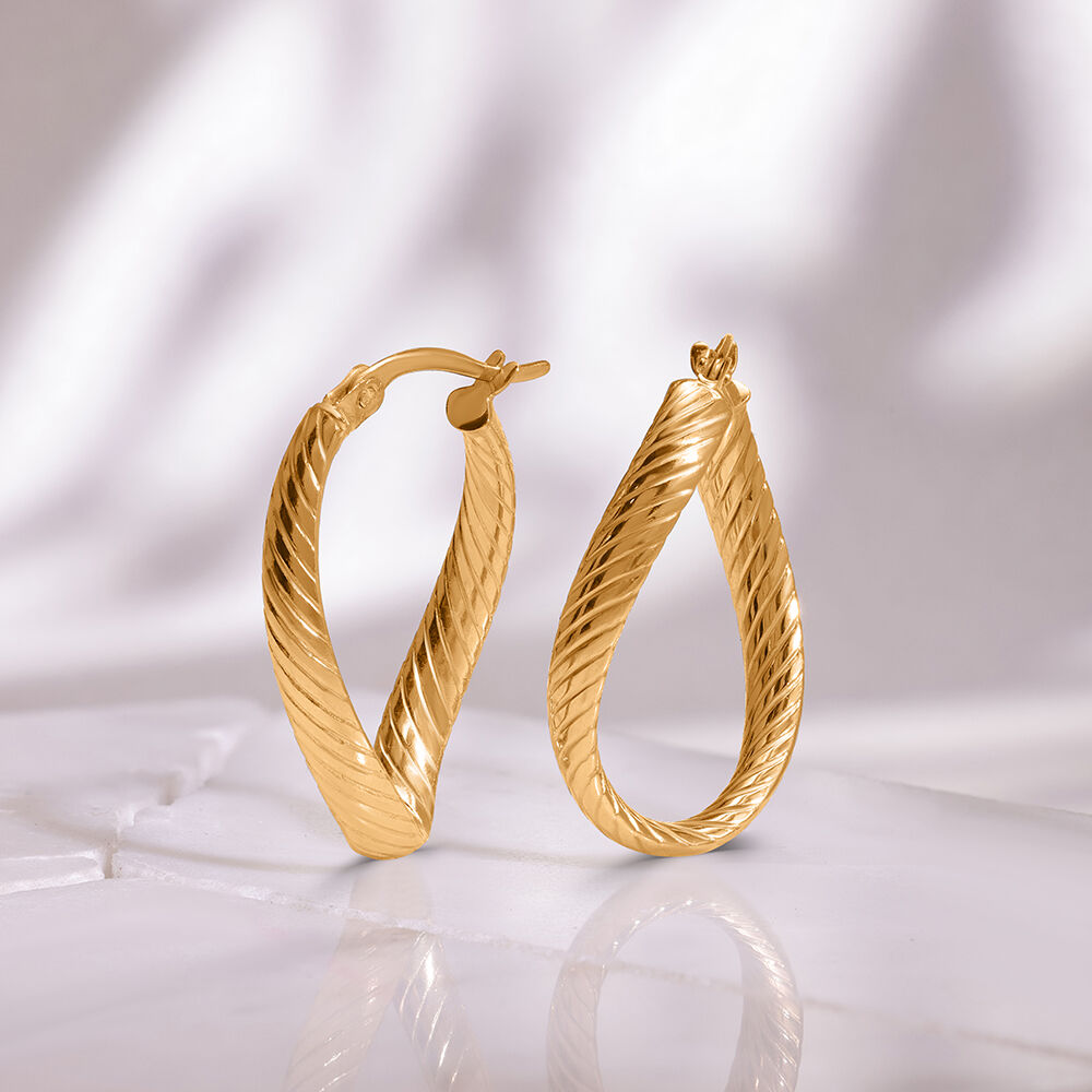 Tanishq earrings hoops best sale