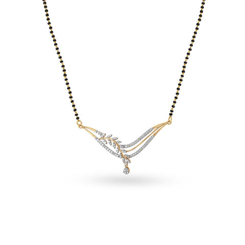 Splendid Leafy Diamond Mangalsutra