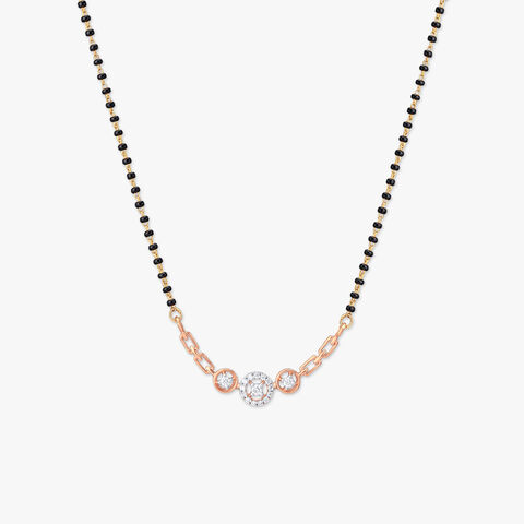 Circle Charm Diamond Mangalsutra