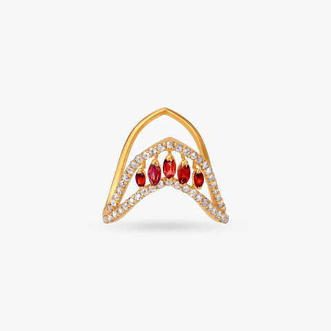 Regal Arc Gold Ring