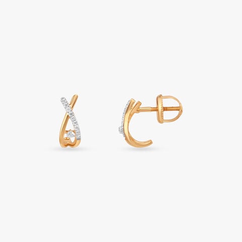 Infinity Gleam Diamond Hoop Earrings
