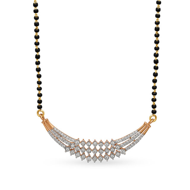 Tanishq mangalsutra diamond with price clearance