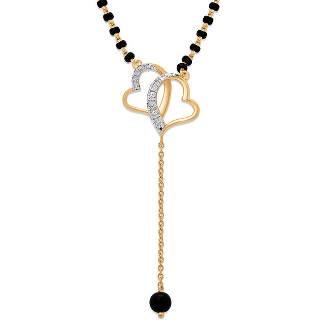 14 KT Enticing Diamond Mangalsutra,,hi-res image number null