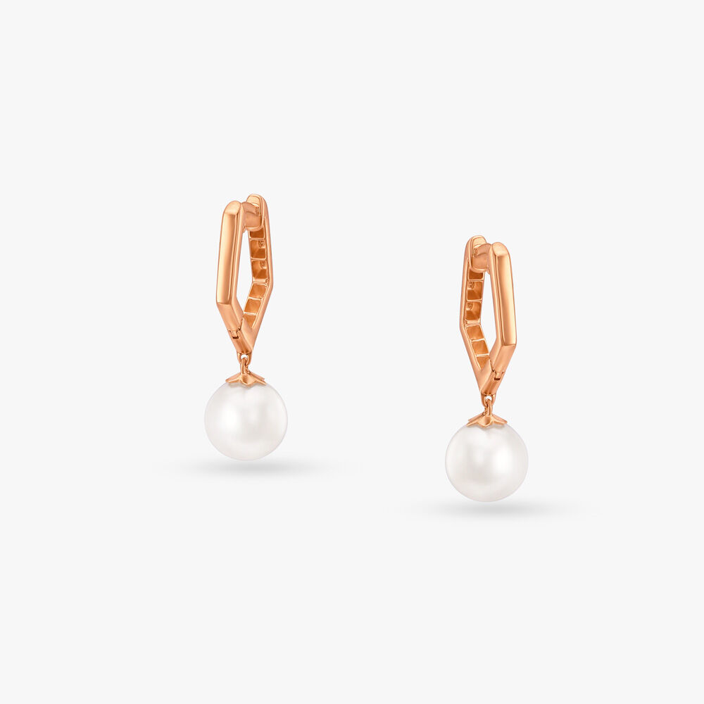 Tanishq pearl earrings top