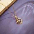 Bright Sun Gold and Diamond Pendant,,hi-res image number null