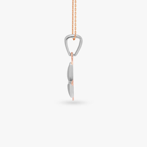 Geometric Fusion Gold Pendant for Men