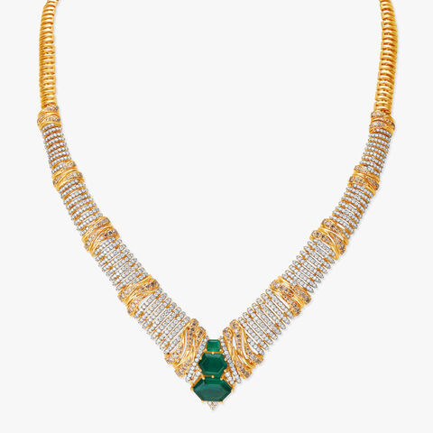 Feline Grace Diamond Necklace Set