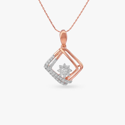 Twinkle Edge Diamond Pendant
