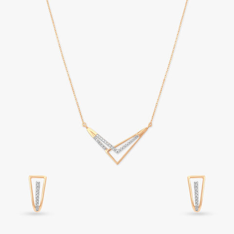 Zenith Spark Diamond Necklace Set