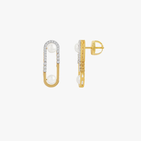 Celestial Orbit Diamond Drop Earrings