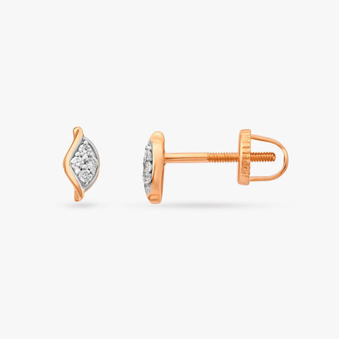 Radiating Elegance Diamond Stud Earrings