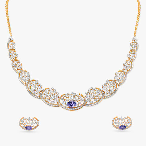 Glistening Dew Diamond Necklace Set