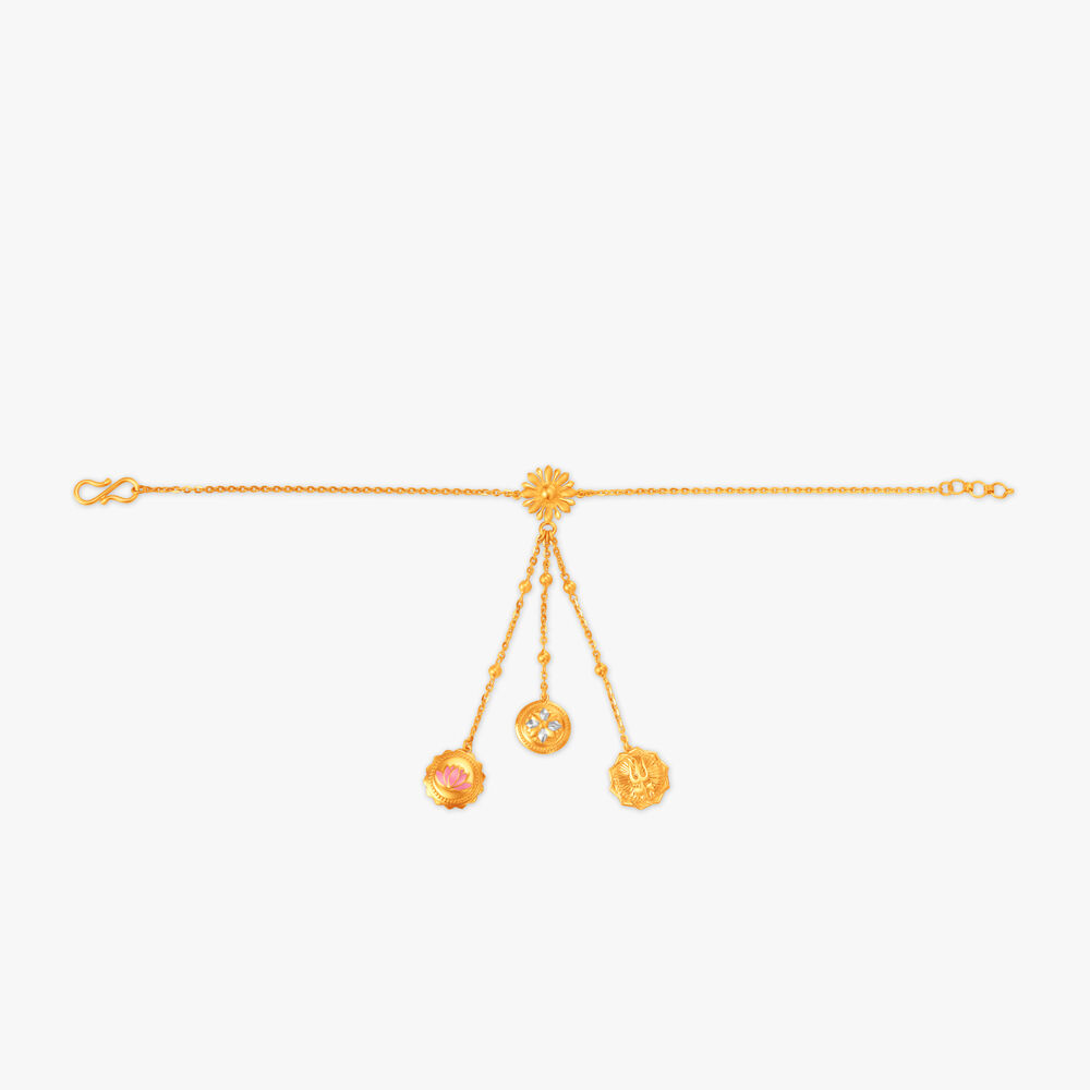 Gold rakhi tanishq top
