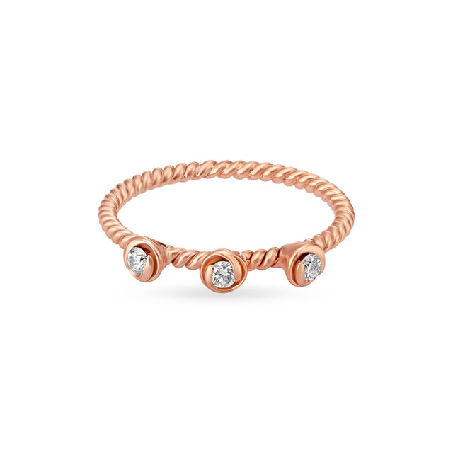 14KT Rose Gold Classic Finger Ring For Your Precious Friend,,hi-res image number null