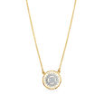 14KT Yellow Gold Concentric Dreams Diamond Pendant with Chain,,hi-res image number null