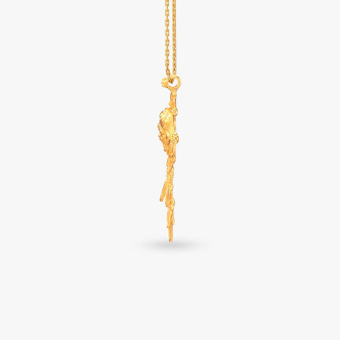 Vine Cascade Gold Dholna Pendant