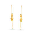 Classy 18 Karat Yellow Gold Hoop Earrings,,hi-res image number null