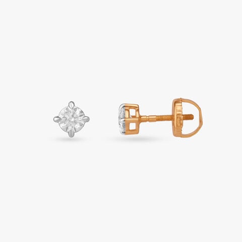 Timeless Brilliance Solitaire Stud Earrings