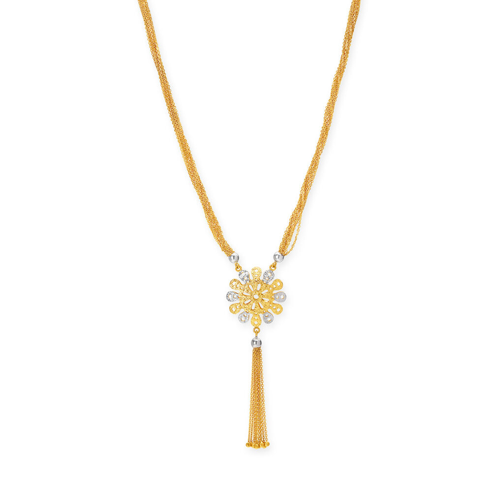 Tanishq gold chain collection with price clearance