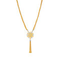 Floral Dual Toned Gold Chain,,hi-res image number null